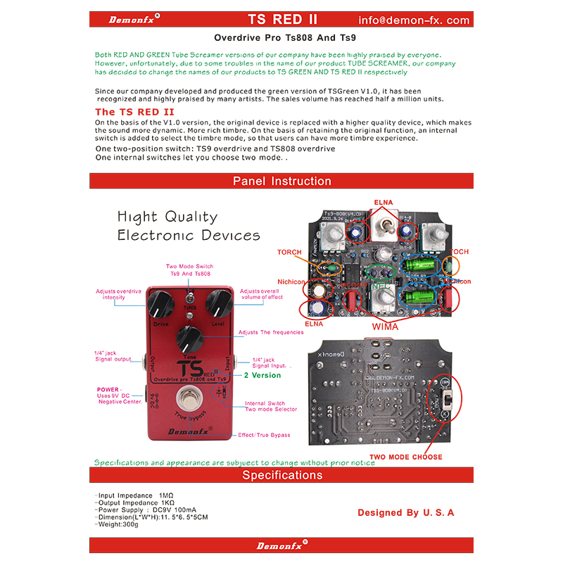 DemonFX Pedals,Demon Effect pedal ,FANMUZK pedal p